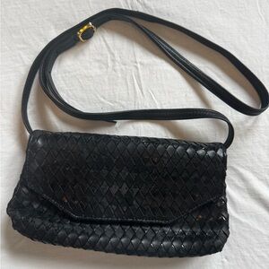 Stefano Bravo Italian Leather Black Crossbody Bag
